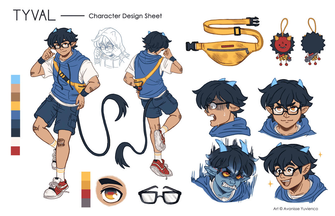 Character Design Sheet: Tyval