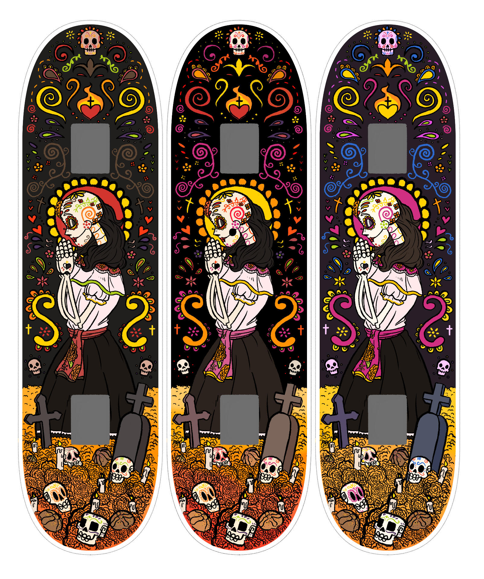 Day of the Dead Skateboard Designs #2