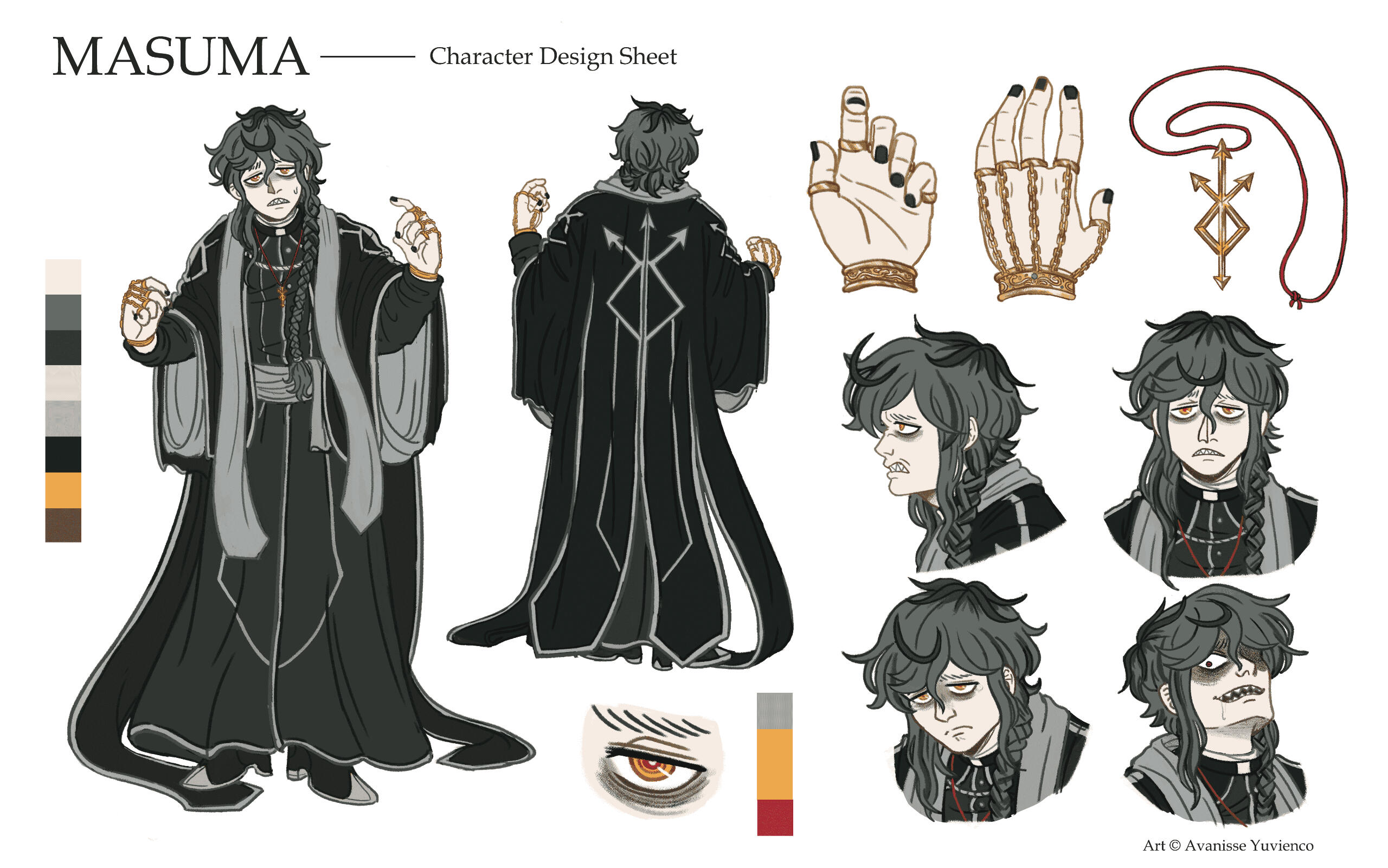Character Design Sheet: Masuma